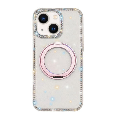 Diamond IMD 360 Rotation Magnetic Metal Holder Phone Case, For iPhone 15, For iPhone 14, For iPhone 14 Pro, For iPhone 14 Pro Max, For iPhone 13 Pro Max, For iPhone 13 Pro, For iPhone 13