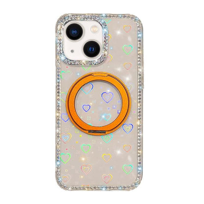 Diamond IMD 360 Rotation Magnetic Metal Holder Phone Case, For iPhone 15, For iPhone 14, For iPhone 14 Pro, For iPhone 14 Pro Max, For iPhone 13 Pro Max, For iPhone 13 Pro, For iPhone 13