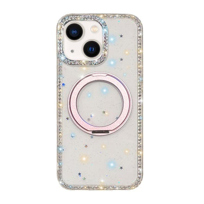 Diamond IMD 360 Rotation Magnetic Metal Holder Phone Case, For iPhone 15, For iPhone 14, For iPhone 14 Pro, For iPhone 14 Pro Max, For iPhone 13 Pro Max, For iPhone 13 Pro, For iPhone 13