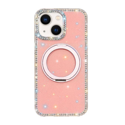 Diamond IMD 360 Rotation Magnetic Metal Holder Phone Case, For iPhone 15, For iPhone 14, For iPhone 14 Pro, For iPhone 14 Pro Max, For iPhone 13 Pro Max, For iPhone 13 Pro, For iPhone 13