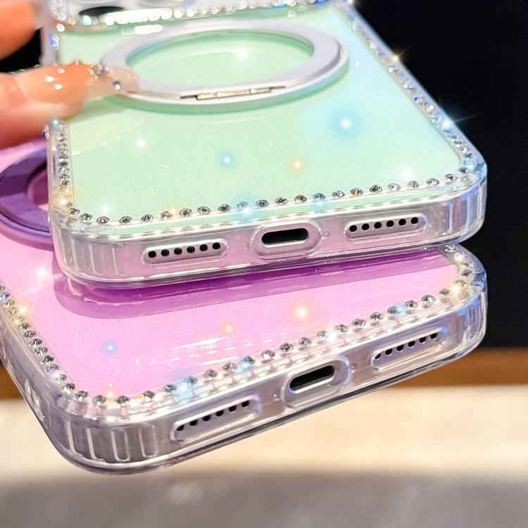 Diamond IMD 360 Rotation Magnetic Metal Holder Phone Case, For iPhone 15, For iPhone 14, For iPhone 14 Pro, For iPhone 14 Pro Max, For iPhone 13 Pro Max, For iPhone 13 Pro, For iPhone 13