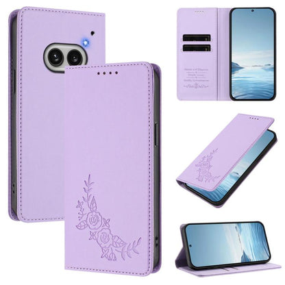 Peony Embossed Magnetic RFID Vegan Leather Phone Case, For Nothing Phone 4a Pro, For Nothing Phone 4a, For Nothing Phone 3a Lite, For Nothing Phone 3, For Nothing CMF Phone 2 Pro, For Nothing Phone 3a, For Nothing Phone 3a Pro, For Nothing CMF Phone 1 ...