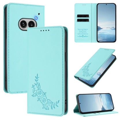 Peony Embossed Magnetic RFID Vegan Leather Phone Case, For Nothing Phone 4a Pro, For Nothing Phone 4a, For Nothing Phone 3a Lite, For Nothing Phone 3, For Nothing CMF Phone 2 Pro, For Nothing Phone 3a, For Nothing Phone 3a Pro, For Nothing CMF Phone 1 ...