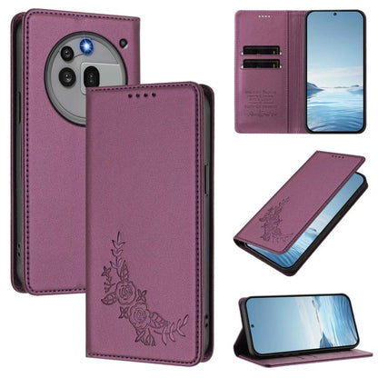 Peony Embossed Magnetic RFID Vegan Leather Phone Case, For Nothing Phone 4a Pro, For Nothing Phone 4a, For Nothing Phone 3a Lite, For Nothing Phone 3, For Nothing CMF Phone 2 Pro, For Nothing Phone 3a, For Nothing Phone 3a Pro, For Nothing CMF Phone 1 ...