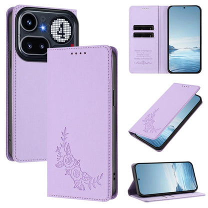 Peony Embossed Magnetic RFID Vegan Leather Phone Case, For Nothing Phone 4a Pro, For Nothing Phone 4a, For Nothing Phone 3a Lite, For Nothing Phone 3, For Nothing CMF Phone 2 Pro, For Nothing Phone 3a, For Nothing Phone 3a Pro, For Nothing CMF Phone 1 ...