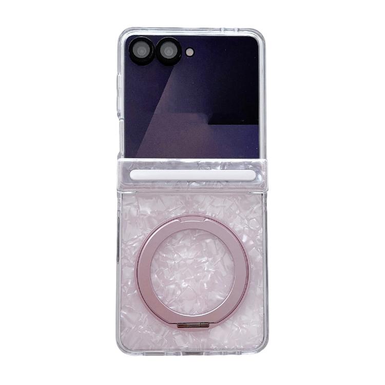 Axial Magnetic Shell Pattern Phone Case with 360 Holder, For Galaxy Z Fold8 Ultra 5G, For Galaxy Z Flip8 5G, For Samsung Galaxy Z Flip7 FE/6, For Samsung Galaxy Z Fold7 5G, For Samsung Galaxy Z Flip7 5G, For Samsung Galaxy Z Fold6                      ...