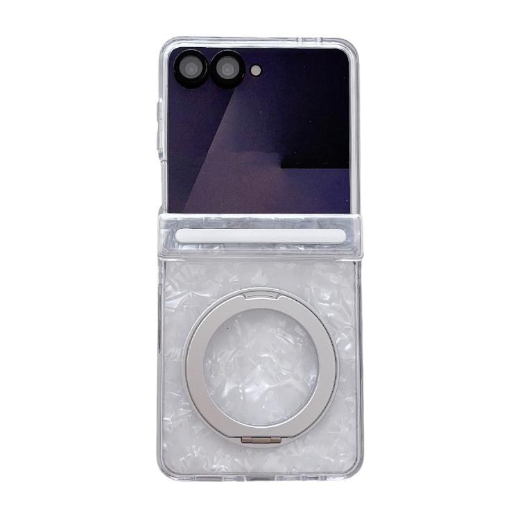 Axial Magnetic Shell Pattern Phone Case with 360 Holder, For Galaxy Z Fold8 Ultra 5G, For Galaxy Z Flip8 5G, For Samsung Galaxy Z Flip7 FE/6, For Samsung Galaxy Z Fold7 5G, For Samsung Galaxy Z Flip7 5G, For Samsung Galaxy Z Fold6                      ...