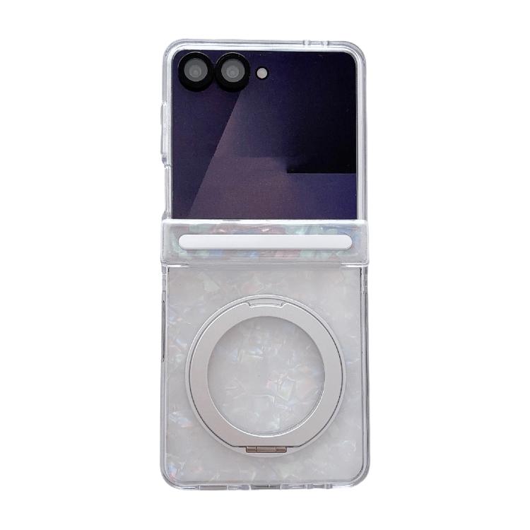 Axial Magnetic Shell Pattern Phone Case with 360 Holder, For Galaxy Z Fold8 Ultra 5G, For Galaxy Z Flip8 5G, For Samsung Galaxy Z Flip7 FE/6, For Samsung Galaxy Z Fold7 5G, For Samsung Galaxy Z Flip7 5G, For Samsung Galaxy Z Fold6                      ...