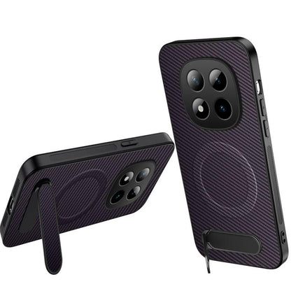 WANLONFENG Kickstand Carbon Fiber Texture Magnetic Phone Case, For Redmi A7 Pro 171mm / Poco C85x 5G, For Redmi 15a 5G, For Redmi Turbo 5 Max / Poco X8 Pro Max 5G, For Redmi Turbo 5 5G / Poco X8 Pro 5G, For Redmi Note 15 Pro+ 5G Global 163.3mm         ...