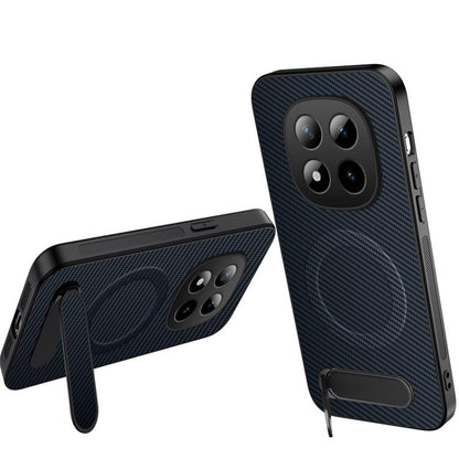WANLONFENG Kickstand Carbon Fiber Texture Magnetic Phone Case, For Redmi A7 Pro 171mm / Poco C85x 5G, For Redmi 15a 5G, For Redmi Turbo 5 Max / Poco X8 Pro Max 5G, For Redmi Turbo 5 5G / Poco X8 Pro 5G, For Redmi Note 15 Pro+ 5G Global 163.3mm         ...