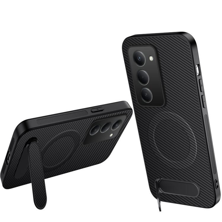 WANLONFENG Kickstand Carbon Fiber Texture Magnetic Phone Case, For Redmi A7 Pro 171mm / Poco C85x 5G, For Redmi 15a 5G, For Redmi Turbo 5 Max / Poco X8 Pro Max 5G, For Redmi Turbo 5 5G / Poco X8 Pro 5G, For Redmi Note 15 Pro+ 5G Global 163.3mm         ...