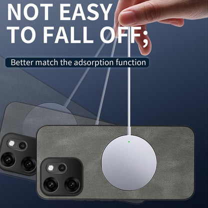 WANLONFENG Nappa Texture Magnetic Phone Case with 2pcs Screen Films, For OPPO Reno15 Pro Max 5G Global, For OPPO Reno15 Pro 5G Global, For OPPO Reno15 5G Global, For OPPO Find X9 5G, For OPPO Find X9 Pro 5G