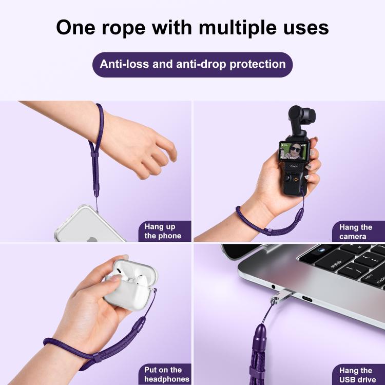 Bullet-Style Self-Locking Phone Wrist Lanyard