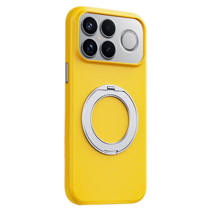 Boundless Series Rock Sand Magnetic Phone Case with 360 Degree Rotating Alloy Stand, For Redmi K90, For Redmi K90 Pro Max