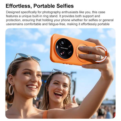 Boundless Series Rock Sand Magnetic Phone Case with 360 Degree Rotating Alloy Stand, For Redmi K90, For Redmi K90 Pro Max