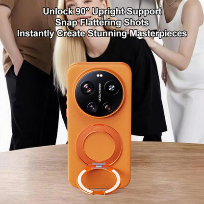 Boundless Series Rock Sand Magnetic Phone Case with 360 Degree Rotating Alloy Stand, For Redmi K90, For Redmi K90 Pro Max