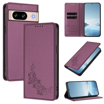 Peony Embossed Magnetic RFID Vegan Leather Phone Case, For Google Pixel 11 Pro XL, For Google Pixel 11 Pro / 11, For Google Pixel 10a, For Google Pixel 10 Pro XL / 9 Pro XL, For Google Pixel 10 / 10 Pro / 9 / 9 Pro, For Google Pixel 9a                 ...
