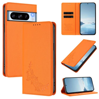 Peony Embossed Magnetic RFID Vegan Leather Phone Case, For Google Pixel 11 Pro XL, For Google Pixel 11 Pro / 11, For Google Pixel 10a, For Google Pixel 10 Pro XL / 9 Pro XL, For Google Pixel 10 / 10 Pro / 9 / 9 Pro, For Google Pixel 9a                 ...