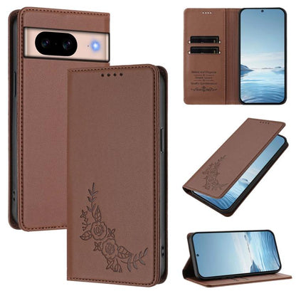 Peony Embossed Magnetic RFID Vegan Leather Phone Case, For Google Pixel 11 Pro XL, For Google Pixel 11 Pro / 11, For Google Pixel 10a, For Google Pixel 10 Pro XL / 9 Pro XL, For Google Pixel 10 / 10 Pro / 9 / 9 Pro, For Google Pixel 9a                 ...