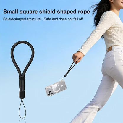 Mini Shield-Style Self-Locking Adjustable Phone Wrist Lanyard