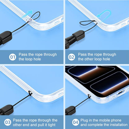 Mini Shield-Style Self-Locking Adjustable Phone Wrist Lanyard