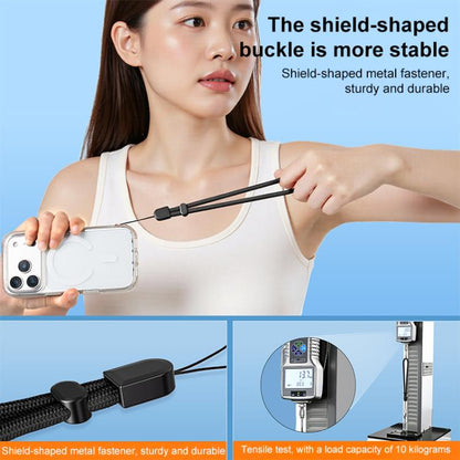 Mini Shield-Style Self-Locking Adjustable Phone Wrist Lanyard