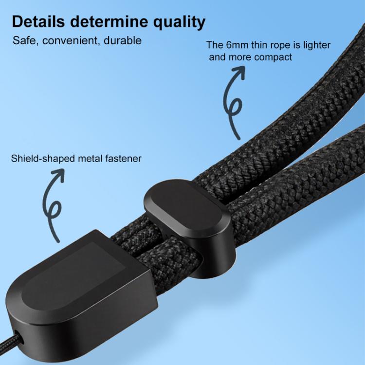 Mini Shield-Style Self-Locking Adjustable Phone Wrist Lanyard
