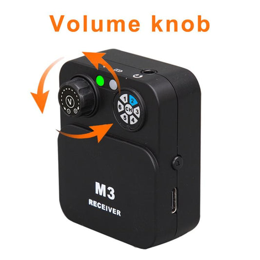 MU-M3 Portable Wireless In-Ear Monitoring System for Stage 1 TX & 1 RX, MU-M3