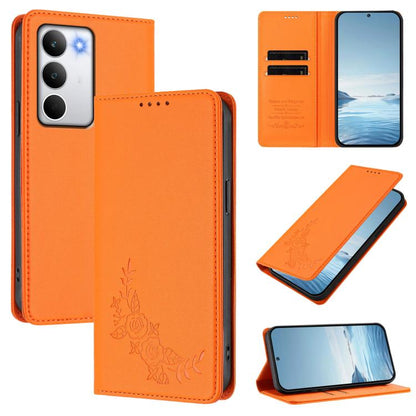 Peony Embossed Magnetic RFID Vegan Leather Phone Case, For Realme C71 India / Note 70 / Note 70T 4G, For Realme C85 Pro 4G, For Realme P4 Pro 5G, For Realme P4 5G, For Realme 15T 5G, For Realme C63 4G / C61 / C61 India / Note 60                        ...
