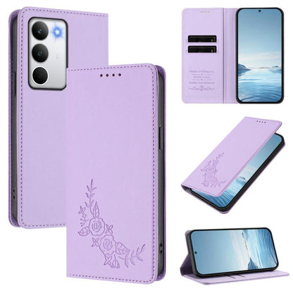 Peony Embossed Magnetic RFID Vegan Leather Phone Case, For Realme C71 India / Note 70 / Note 70T 4G, For Realme C85 Pro 4G, For Realme P4 Pro 5G, For Realme P4 5G, For Realme 15T 5G, For Realme C63 4G / C61 / C61 India / Note 60                        ...