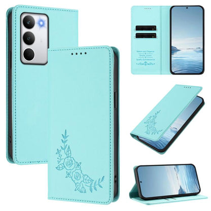 Peony Embossed Magnetic RFID Vegan Leather Phone Case, For Realme C71 India / Note 70 / Note 70T 4G, For Realme C85 Pro 4G, For Realme P4 Pro 5G, For Realme P4 5G, For Realme 15T 5G, For Realme C63 4G / C61 / C61 India / Note 60                        ...