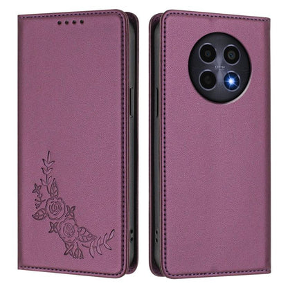 Peony Embossed Magnetic RFID Vegan Leather Phone Case, For Realme 13 5G / 12 5G / 12x / 12x India, For Realme 13+, For Realme 13 4G / 12 4G / 12+ / Narzo 70 / P1, For Realme 13 Pro / 13 Pro+, For Realme GT 6 / GT 6T, For Realme C67 4G / 12 Lite        ...