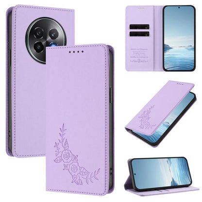 Peony Embossed Magnetic RFID Vegan Leather Phone Case, For Realme 13 5G / 12 5G / 12x / 12x India, For Realme 13+, For Realme 13 4G / 12 4G / 12+ / Narzo 70 / P1, For Realme 13 Pro / 13 Pro+, For Realme GT 6 / GT 6T, For Realme C67 4G / 12 Lite        ...