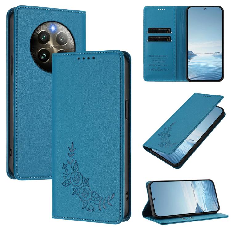 Peony Embossed Magnetic RFID Vegan Leather Phone Case, For Realme 13 5G / 12 5G / 12x / 12x India, For Realme 13+, For Realme 13 4G / 12 4G / 12+ / Narzo 70 / P1, For Realme 13 Pro / 13 Pro+, For Realme GT 6 / GT 6T, For Realme C67 4G / 12 Lite        ...