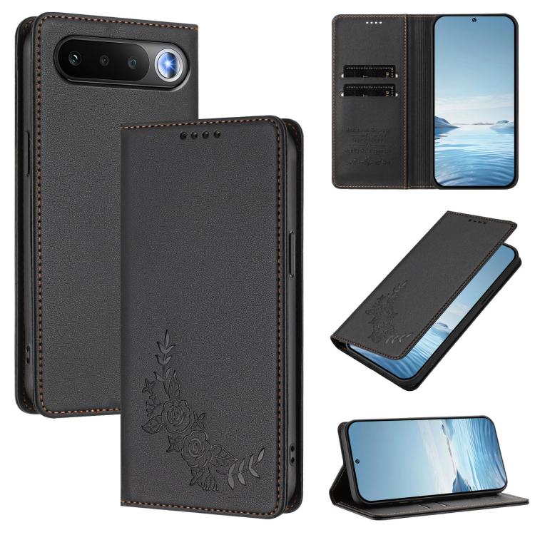 Peony Embossed Magnetic RFID Vegan Leather Phone Case, For Realme P4x 5G / OnePlus Nord CE6 Lite, For Realme 16T 5G, For Realme C100 / C85 5G / C83 5G / 15x India, For Realme P4 Power 5G, For Realme Note 80 4G, For Realme 16 5G, For Realme 16 Pro+ 5G  ...