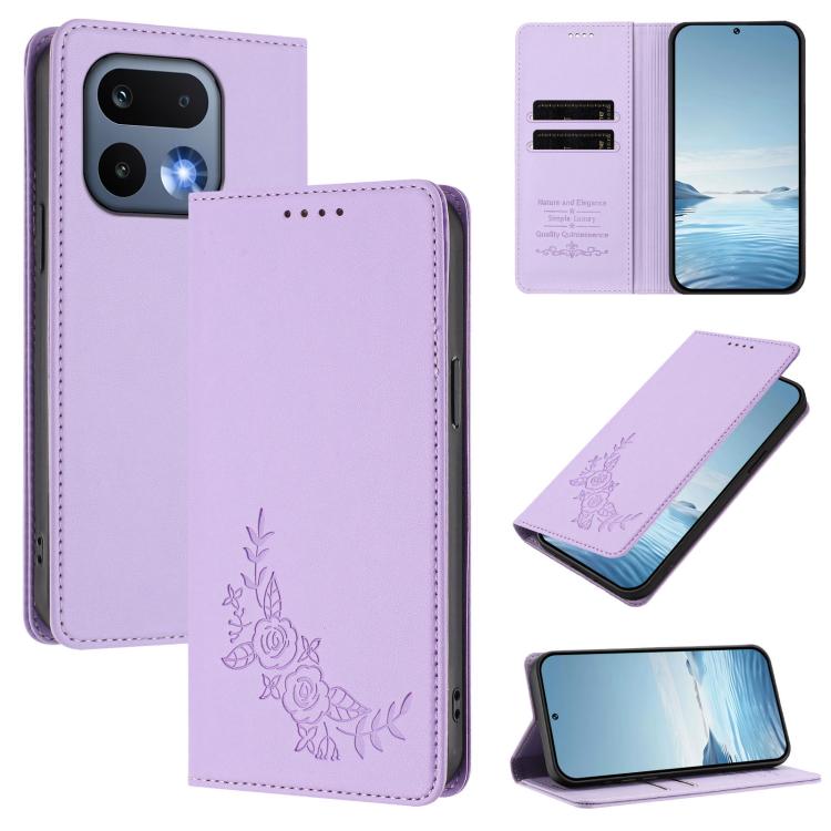 Peony Embossed Magnetic RFID Vegan Leather Phone Case, For Realme P4x 5G / OnePlus Nord CE6 Lite, For Realme 16T 5G, For Realme C100 / C85 5G / C83 5G / 15x India, For Realme P4 Power 5G, For Realme Note 80 4G, For Realme 16 5G, For Realme 16 Pro+ 5G  ...