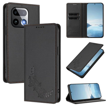 Peony Embossed Magnetic RFID Vegan Leather Phone Case, For Realme P4x 5G / OnePlus Nord CE6 Lite, For Realme 16T 5G, For Realme C100 / C85 5G / C83 5G / 15x India, For Realme P4 Power 5G, For Realme Note 80 4G, For Realme 16 5G, For Realme 16 Pro+ 5G  ...