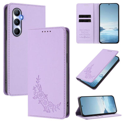 Peony Embossed Magnetic RFID Vegan Leather Phone Case, For Realme 11 4G, For Realme GT5 / GT5 240W, For Realme Narzo 60 Pro, For Realme C65 4G, For Realme C55 / Narzo N55, For Realme 10T / 10s, For Realme GT3 / GT Neo 5 240W