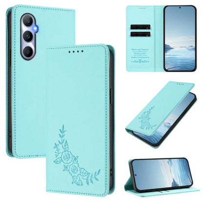Peony Embossed Magnetic RFID Vegan Leather Phone Case, For Realme 11 4G, For Realme GT5 / GT5 240W, For Realme Narzo 60 Pro, For Realme C65 4G, For Realme C55 / Narzo N55, For Realme 10T / 10s, For Realme GT3 / GT Neo 5 240W