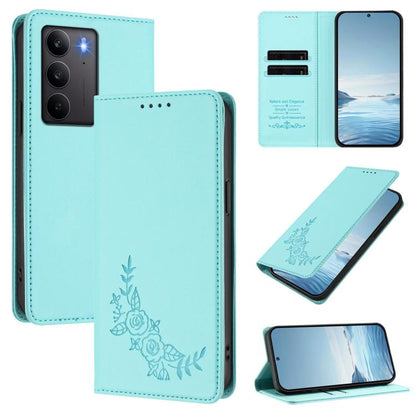 Peony Embossed Magnetic RFID Vegan Leather Phone Case, For Realme C75 5G / V70 / 14x Global, For Realme 14 Pro 5G India / Narzo 80 Pro, For Realme C75 4G / Narzo 80x / 14x India, For Realme 14 / 14T 5G / P3 5G, For Realme P3 Ultra 5G, For Realme P3 Pro...