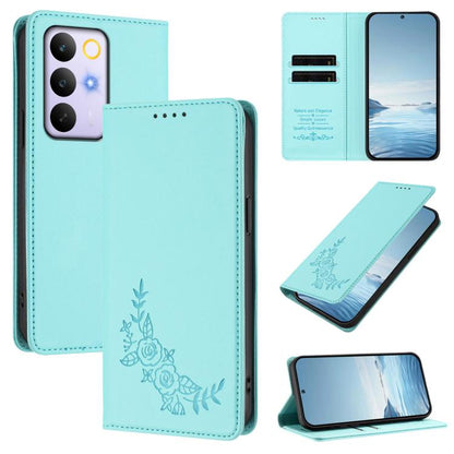 Peony Embossed Magnetic RFID Vegan Leather Phone Case, For Realme P4x 5G / OnePlus Nord CE6 Lite, For Realme 16T 5G, For Realme C100 / C85 5G / C83 5G / 15x India, For Realme P4 Power 5G, For Realme Note 80 4G, For Realme 16 5G, For Realme 16 Pro+ 5G  ...