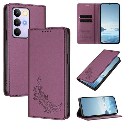 Peony Embossed Magnetic RFID Vegan Leather Phone Case, For Realme C71 India / Note 70 / Note 70T 4G, For Realme C85 Pro 4G, For Realme P4 Pro 5G, For Realme P4 5G, For Realme 15T 5G, For Realme C63 4G / C61 / C61 India / Note 60                        ...