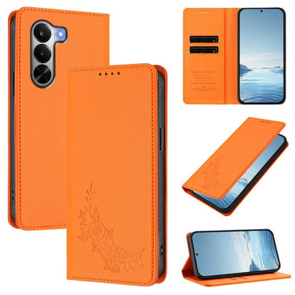 Peony Embossed Magnetic RFID Vegan Leather Phone Case, For Realme P4x 5G / OnePlus Nord CE6 Lite, For Realme 16T 5G, For Realme C100 / C85 5G / C83 5G / 15x India, For Realme P4 Power 5G, For Realme Note 80 4G, For Realme 16 5G, For Realme 16 Pro+ 5G  ...