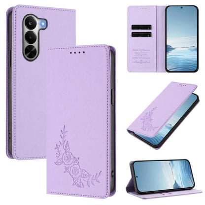 Peony Embossed Magnetic RFID Vegan Leather Phone Case, For Realme P4x 5G / OnePlus Nord CE6 Lite, For Realme 16T 5G, For Realme C100 / C85 5G / C83 5G / 15x India, For Realme P4 Power 5G, For Realme Note 80 4G, For Realme 16 5G, For Realme 16 Pro+ 5G  ...