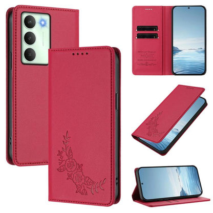 Peony Embossed Magnetic RFID Vegan Leather Phone Case, For Realme C75 5G / V70 / 14x Global, For Realme 14 Pro 5G India / Narzo 80 Pro, For Realme C75 4G / Narzo 80x / 14x India, For Realme 14 / 14T 5G / P3 5G, For Realme P3 Ultra 5G, For Realme P3 Pro...