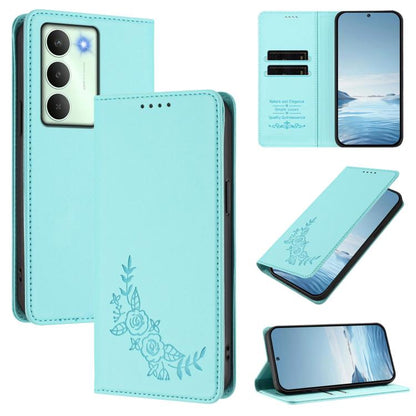 Peony Embossed Magnetic RFID Vegan Leather Phone Case, For Realme C75 5G / V70 / 14x Global, For Realme 14 Pro 5G India / Narzo 80 Pro, For Realme C75 4G / Narzo 80x / 14x India, For Realme 14 / 14T 5G / P3 5G, For Realme P3 Ultra 5G, For Realme P3 Pro...