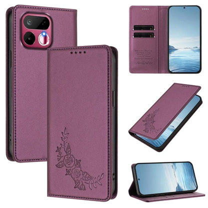 Peony Embossed Magnetic RFID Vegan Leather Phone Case, For Realme P4x 5G / OnePlus Nord CE6 Lite, For Realme 16T 5G, For Realme C100 / C85 5G / C83 5G / 15x India, For Realme P4 Power 5G, For Realme Note 80 4G, For Realme 16 5G, For Realme 16 Pro+ 5G  ...