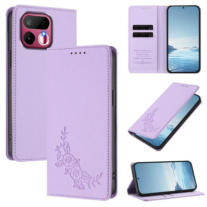 Peony Embossed Magnetic RFID Vegan Leather Phone Case, For Realme P4x 5G / OnePlus Nord CE6 Lite, For Realme 16T 5G, For Realme C100 / C85 5G / C83 5G / 15x India, For Realme P4 Power 5G, For Realme Note 80 4G, For Realme 16 5G, For Realme 16 Pro+ 5G  ...