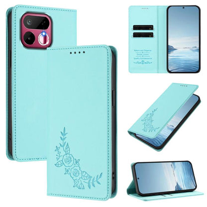 Peony Embossed Magnetic RFID Vegan Leather Phone Case, For Realme P4x 5G / OnePlus Nord CE6 Lite, For Realme 16T 5G, For Realme C100 / C85 5G / C83 5G / 15x India, For Realme P4 Power 5G, For Realme Note 80 4G, For Realme 16 5G, For Realme 16 Pro+ 5G  ...