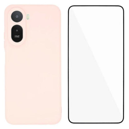 WANLONFENG Square Edge Soft TPU Phone Case with Screen Protector, For Redmi A7 Pro 171mm / Poco C85x 5G, For Redmi Turbo 5 Max / Poco X8 Pro Max 5G, For Redmi Turbo 5 5G / Poco X8 Pro 5G, For Redmi Note 15 Pro+ 5G Global 163.3mm                        ...